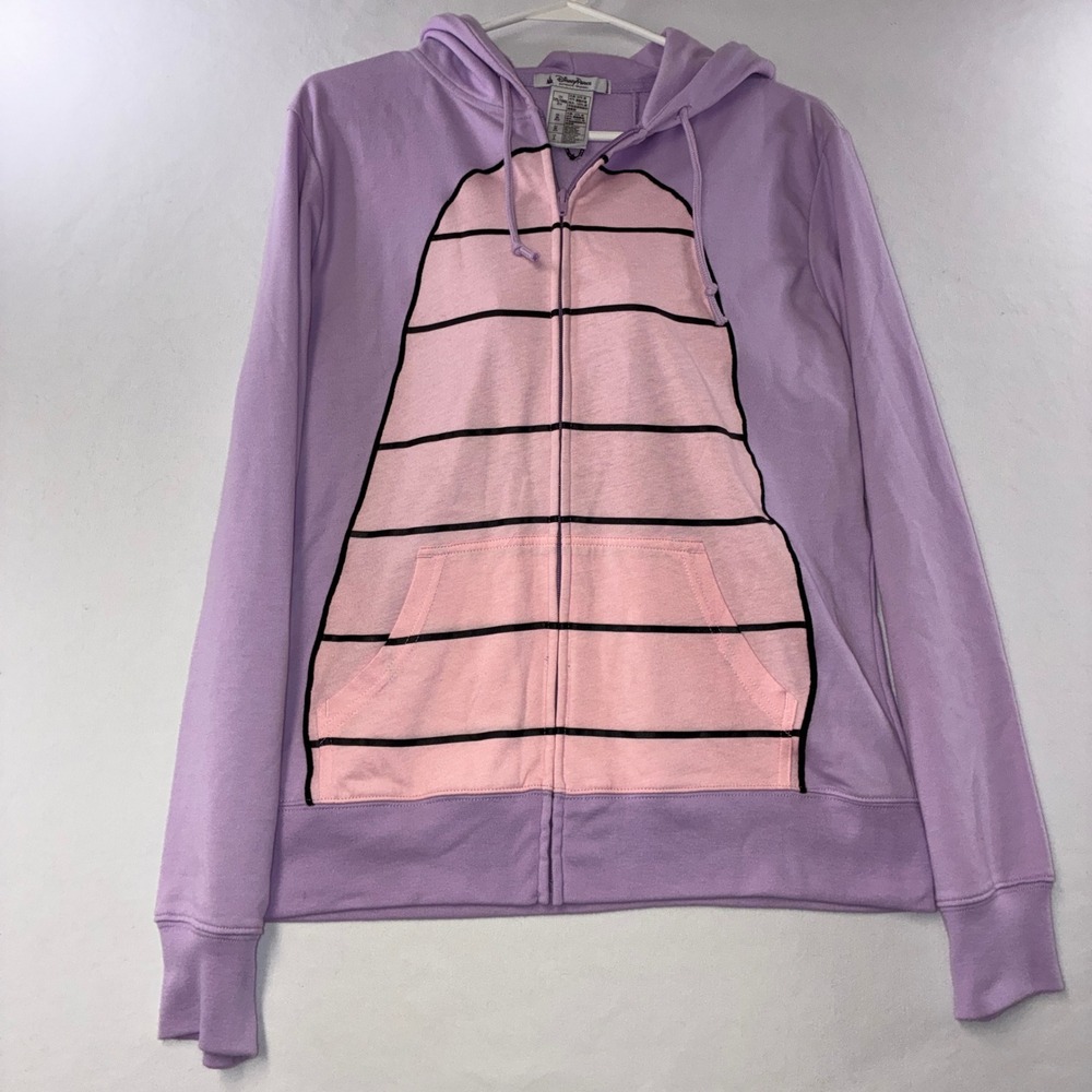 530 Disneycore Disney Parks Figment Zip Hoodie L Purple Dragon Wings Horns